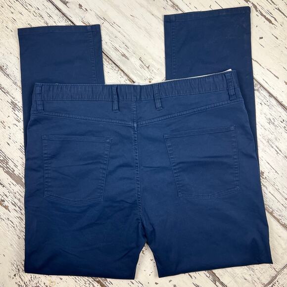 Daniel Cremieux Signature Collection pants men’s 40x32 five pocket navy blue - Picture 2 of 9